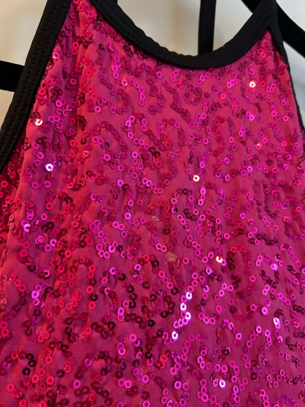 Revolution Hot Pink Sequin Polka Dot Performance Tutu Dance Dress - Size SC - Picture 12 of 14